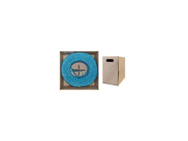 Bulk Shielded Cat6 Blue Ethernet Cable Solid Spool 1000 Foot H867029