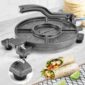 Cast Iron Tortilla Press with 100 Pcs Parchment Paper I3420