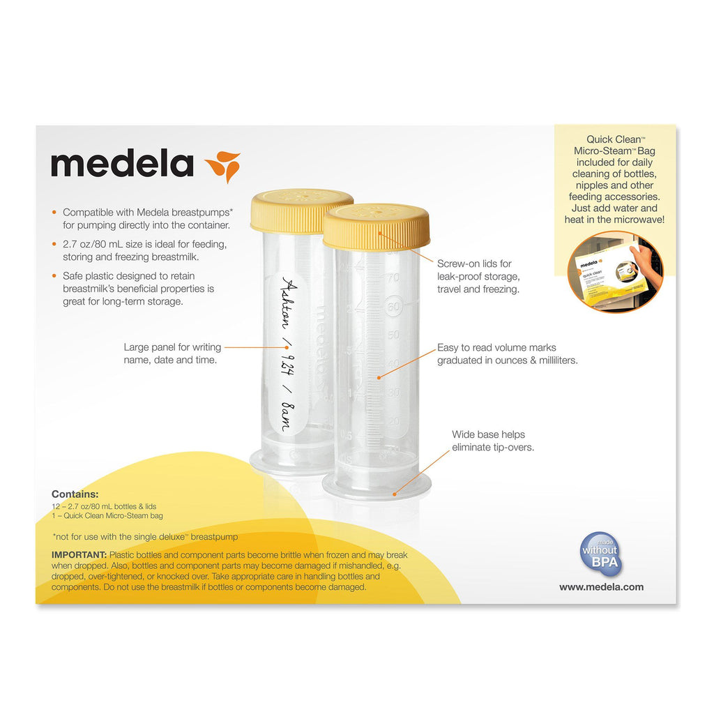 Breast Milk Storage Bottle, 2.7-ounce capacity D527152