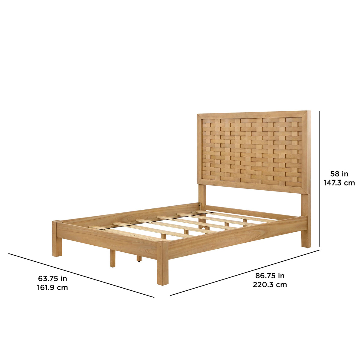 Queen Woven Bed W550