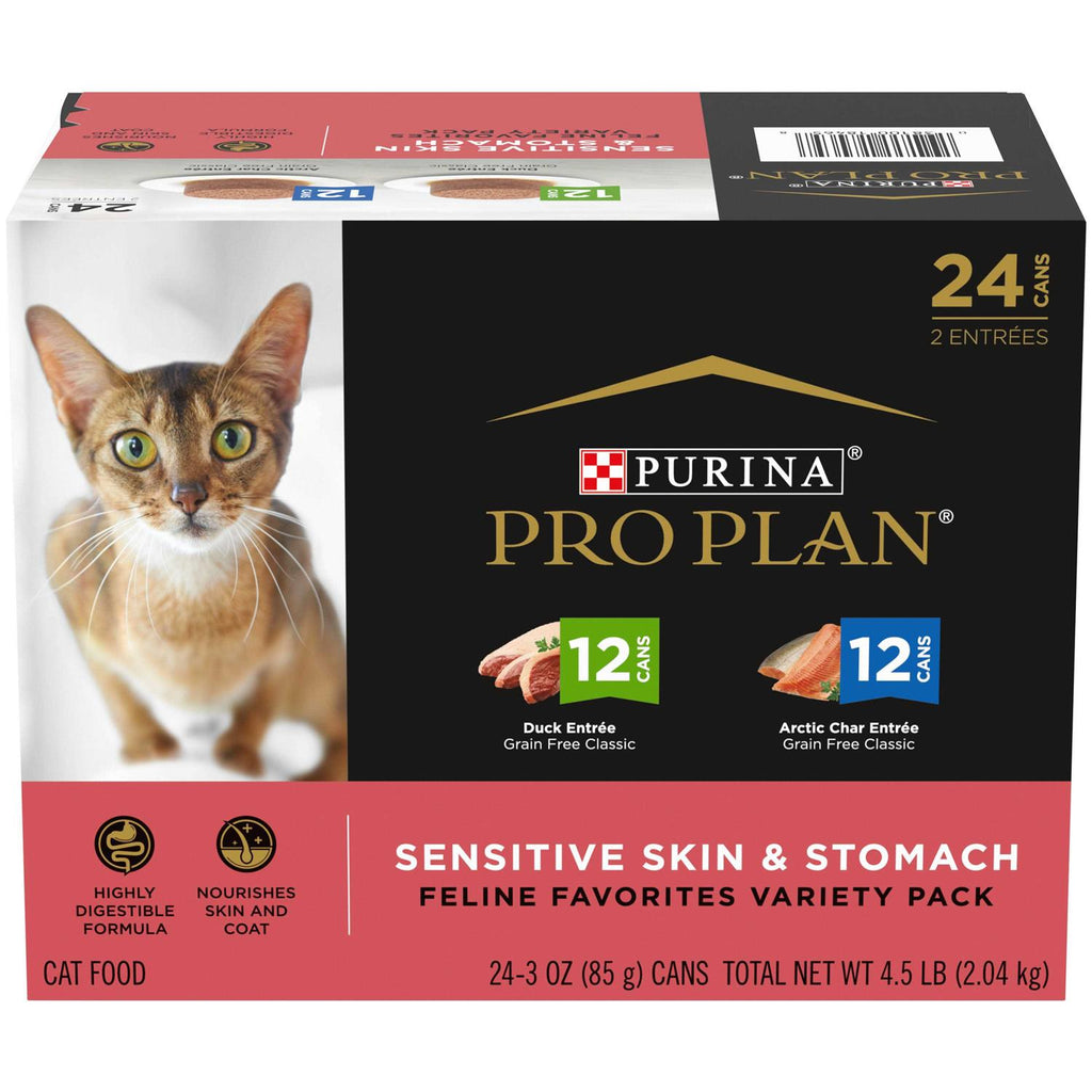 Sensitive Skin & Stomach Wet Cat Food Variety Pack L491467