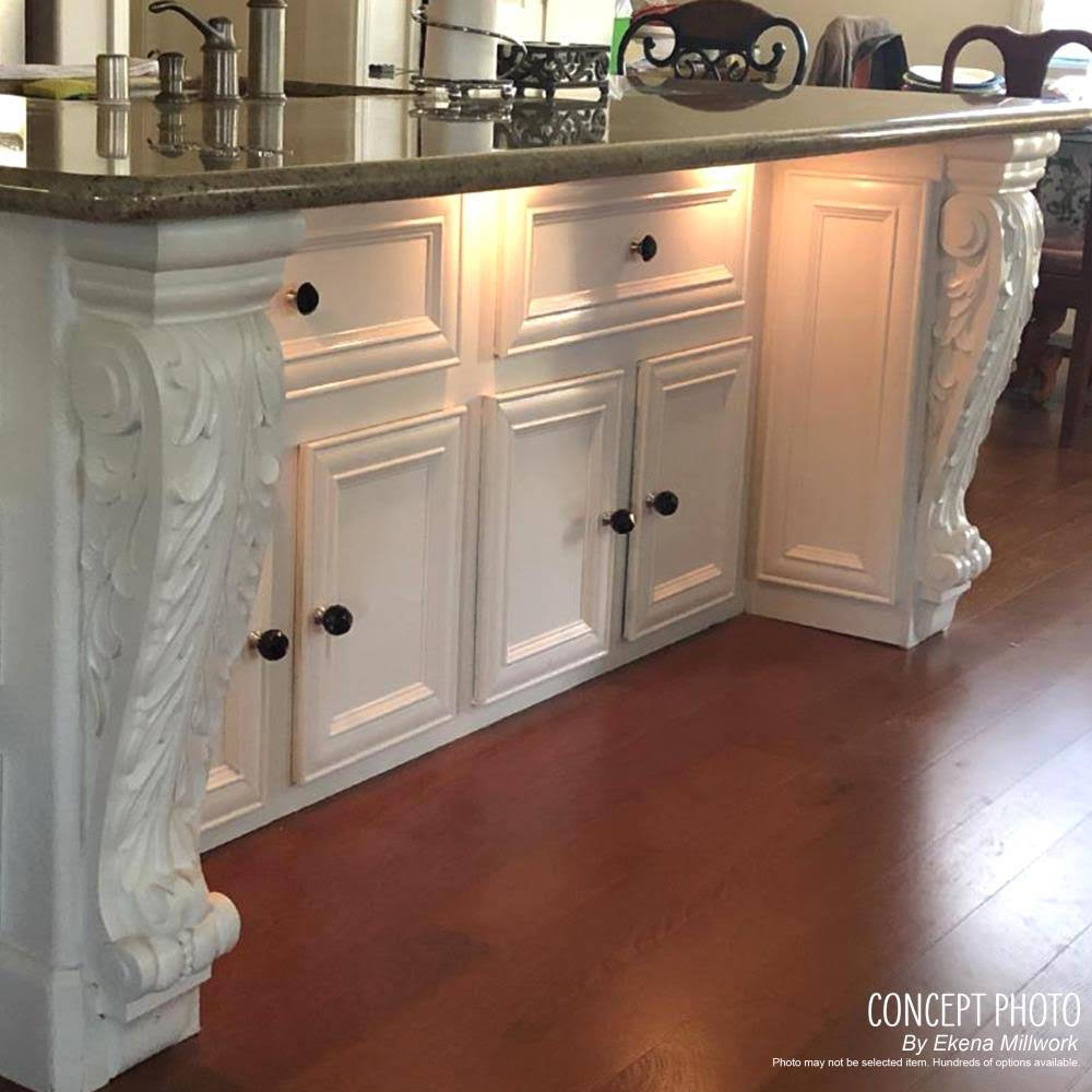 Red Oak Extra Large Acanthus Pilaster Corbel A494961