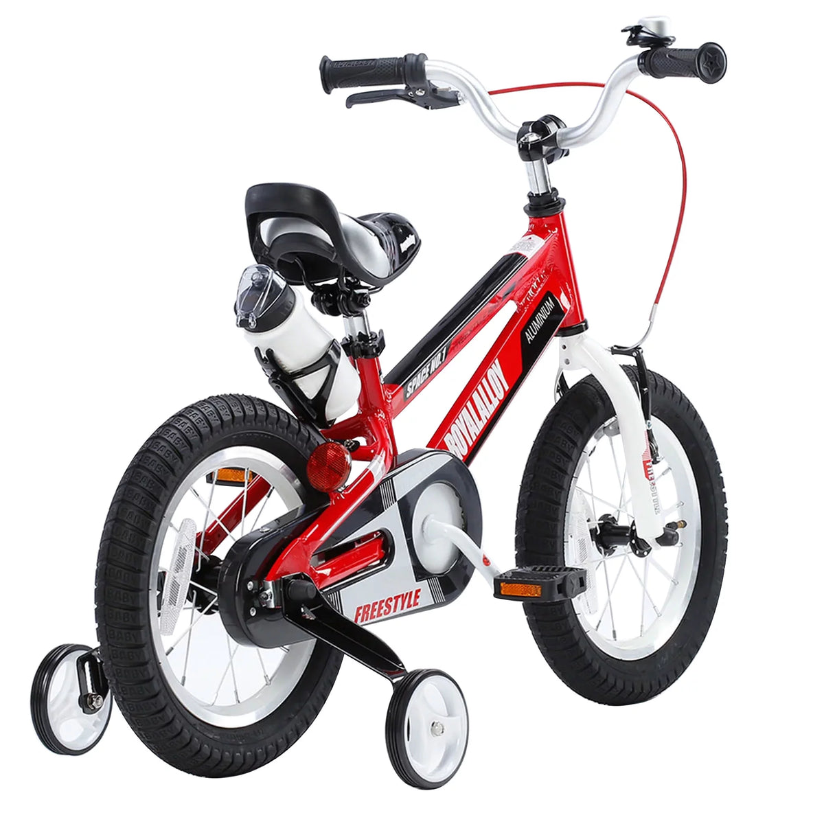 Red Kids Bike with Training Wheels Y4017