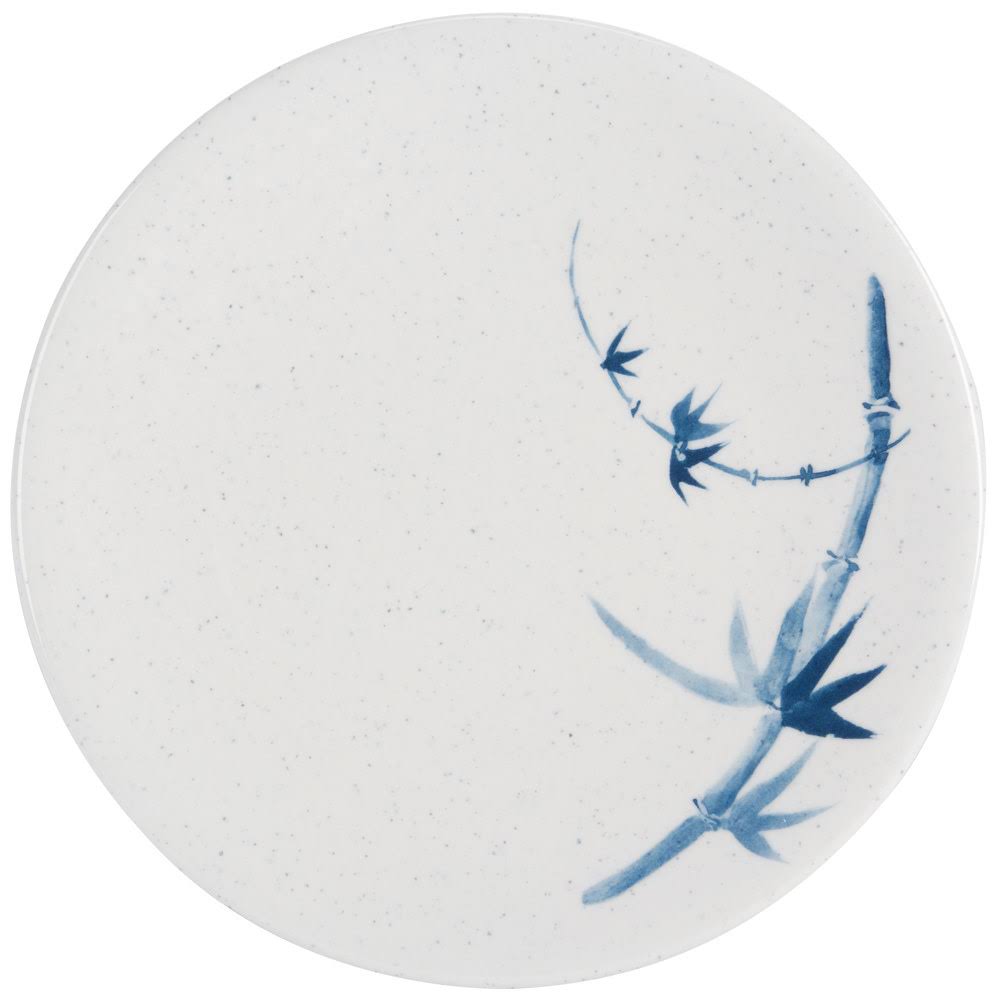 Blue Bamboo Round Melamine Plate 12/Pack T443