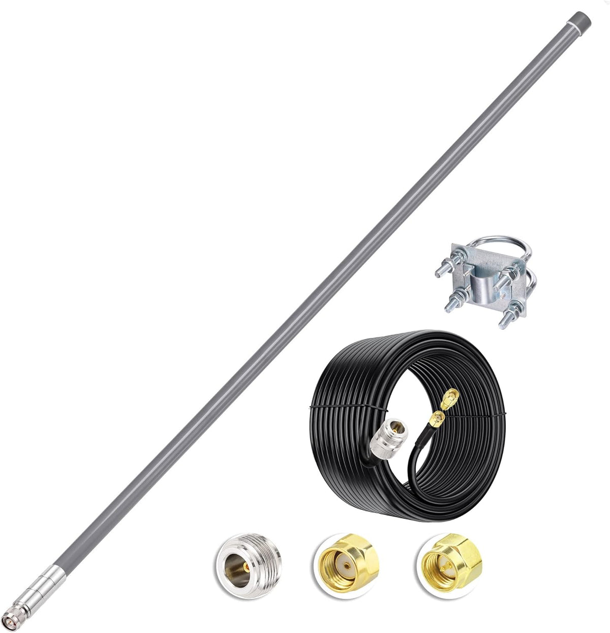 Lora Antenna 915mhz 4dbi with 10ft Cable Pack of 2 W897