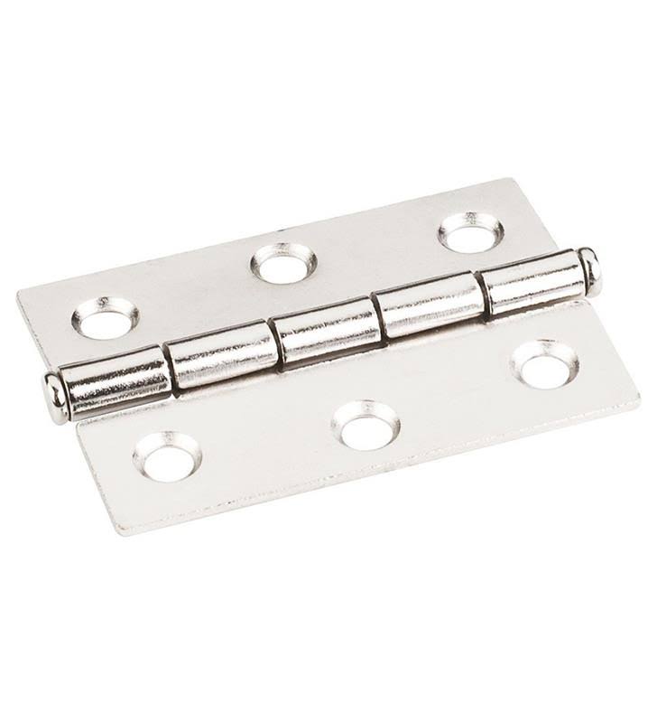2 1/2x22 Single Full Swaged Butt Cabinet Door Hinge in Bright White U4207