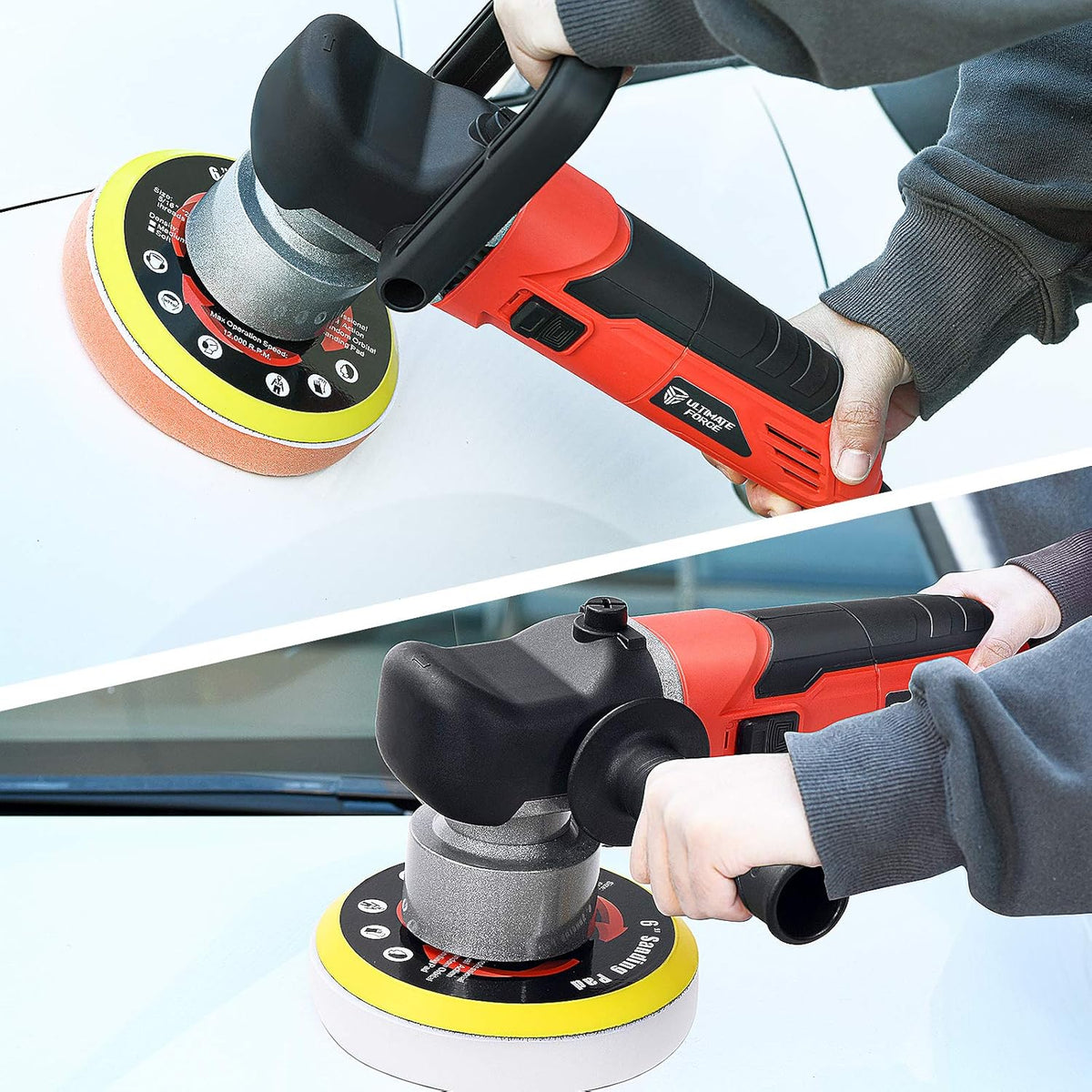6 Inches Dual Action Random Orbital Polisher Pack of 2 Z89384