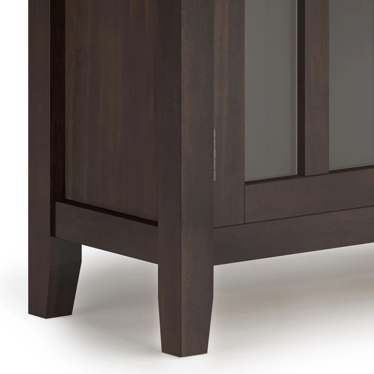 Solid Wood 30 inch Wide Low Storage Cabinet in Tobacco Brown T530