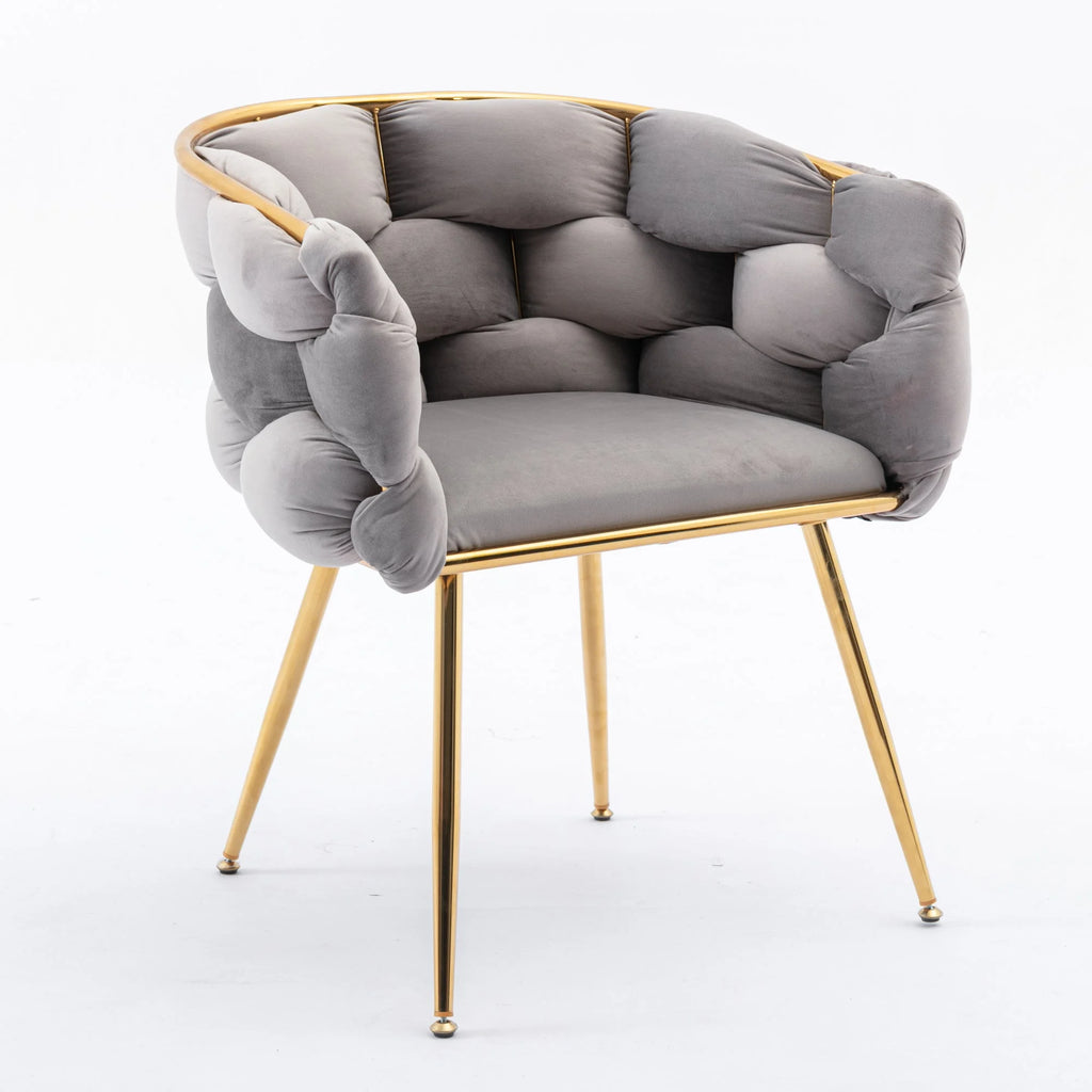 Gray Velvet Chair E816