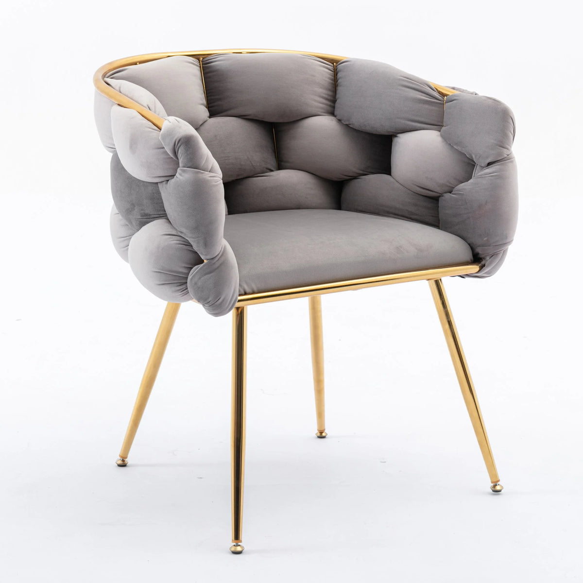 Gray Velvet Chair E816