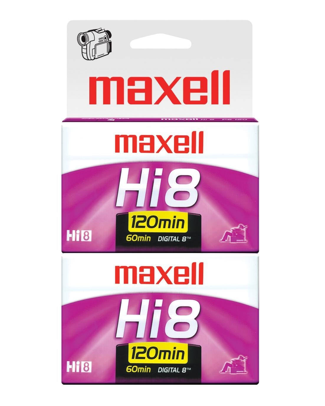 2 Pc XR-Metal Hi8 8mm Camcorder Videotape D47572