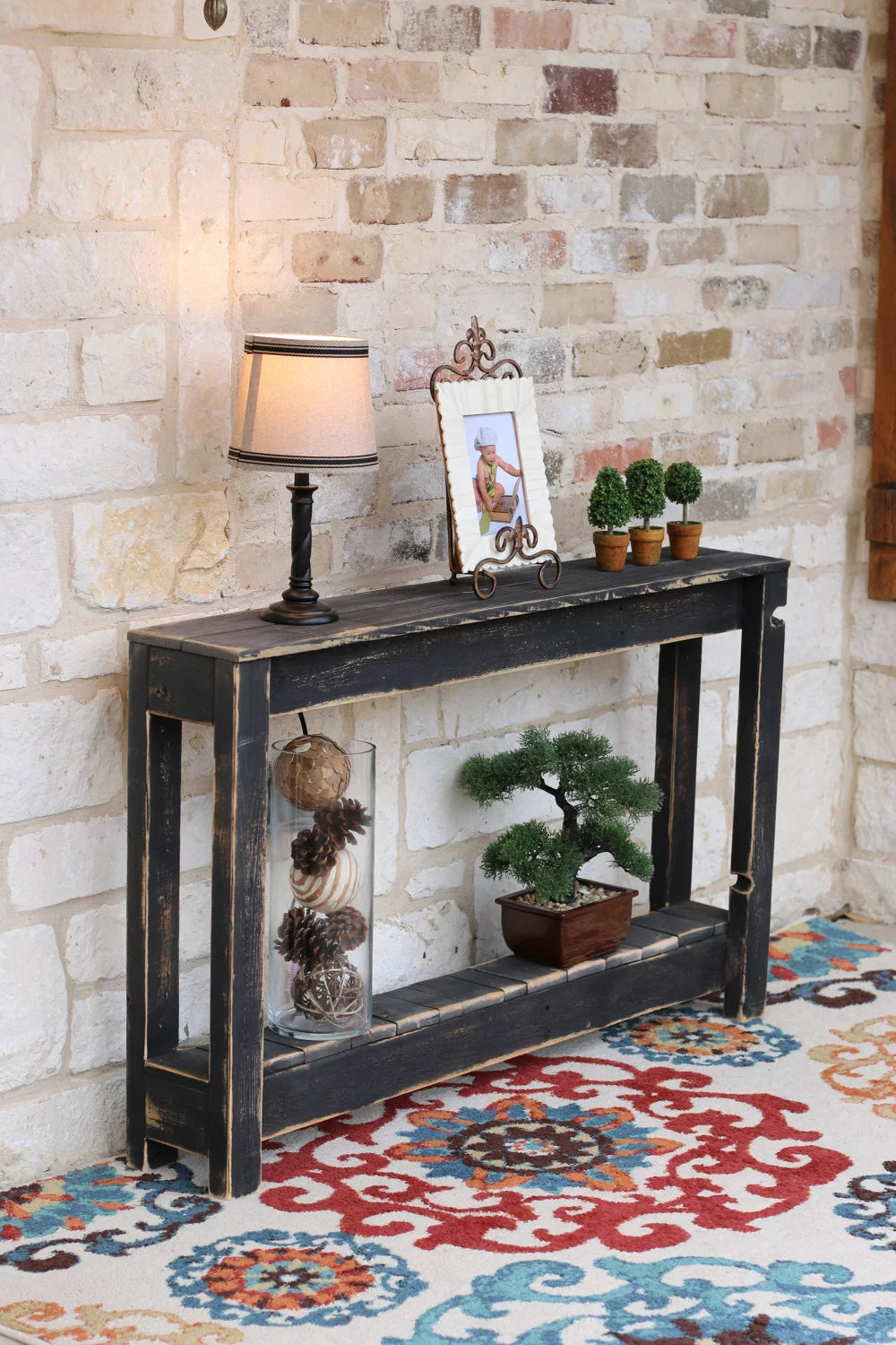 Rustic Entry Way Table 46"L K157