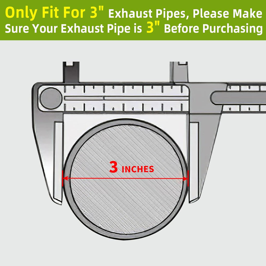 3" Inlet/Outlet Universal Fit Catalytic Converter Pack of 2 P8003