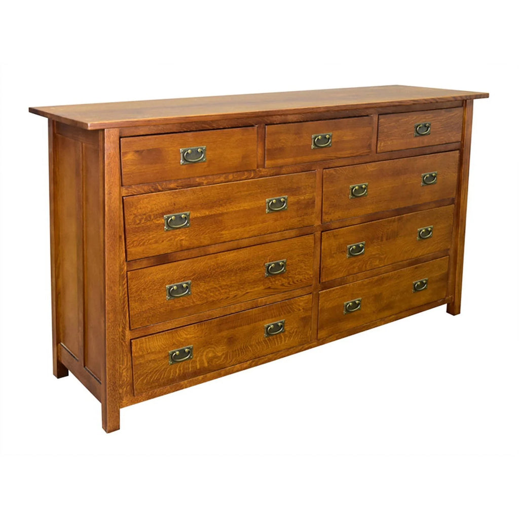 9-Drawer Solid Wood Dresser in Cherry A9344