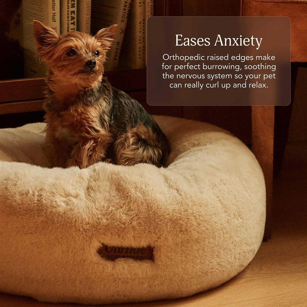 Extra Soft Dog Bed with Removable Faux Fur Cover U652307