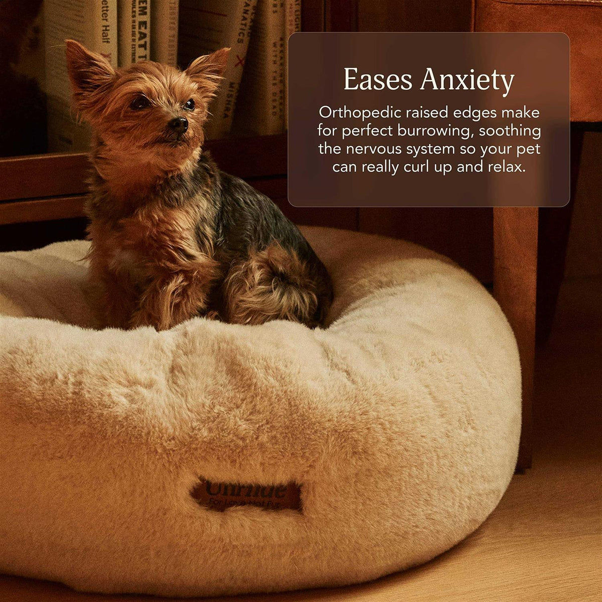 Extra Soft Dog Bed with Removable Faux Fur Cover U652307