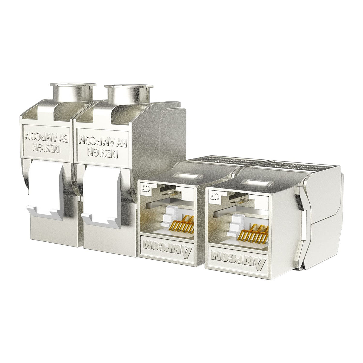 10-Pack RJ45 CAT 7 Tool-Less STP Shielded Keystone Jack G717
