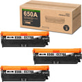 3-Black Remanufactured Toner Cartridge for HP CP5525 Printer R10921